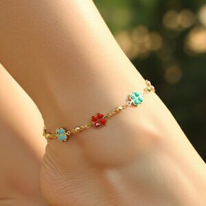"Elegant Handmade Anklet – Delicate Jewelry for Women, MAR091583